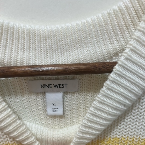 Nine West Color Block Ombré Style Sleeveless Sweater SZ XL - Picture 8 of 11